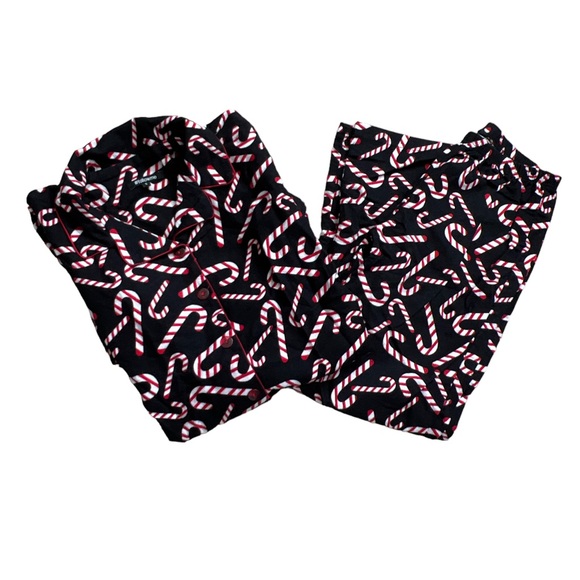 #followme candy cane flannel pajama set - Picture 3 of 6